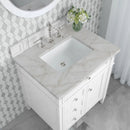 James Martin Brittany 30" Single Bathroom Vanity, Bright White