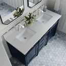 James Martin Brittany 60" Double Bathroom Vanity, Victory Blue