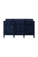 James Martin Brittany 60" Double Bathroom Vanity, Victory Blue