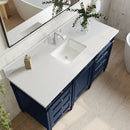 James Martin Brittany 60" Single Bathroom Vanity, Victory Blue