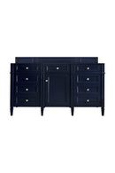 James Martin Brittany 60" Single Bathroom Vanity, Victory Blue