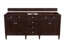 James Martin Brittany 72" Double Bathroom Vanity, Burnished Mahogany