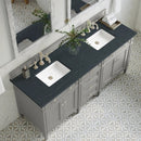 James Martin Brittany 72" Double Bathroom Vanity, Urban Gray