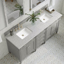 James Martin Brittany 72" Double Bathroom Vanity, Urban Gray