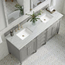 James Martin Brittany 72" Double Bathroom Vanity, Urban Gray