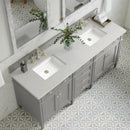 James Martin Brittany 72" Double Bathroom Vanity, Urban Gray