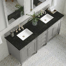 James Martin Brittany 72" Double Bathroom Vanity, Urban Gray