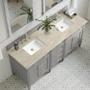 James Martin Brittany 72" Double Bathroom Vanity, Urban Gray