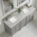 James Martin Brittany 72" Double Bathroom Vanity, Urban Gray