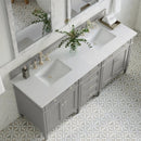 James Martin Brittany 72" Double Bathroom Vanity, Urban Gray