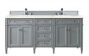James Martin Brittany 72" Double Bathroom Vanity, Urban Gray