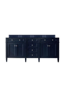 James Martin Brittany 72" Double Bathroom Vanity, Victory Blue