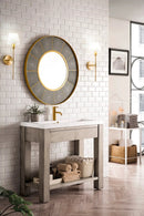 James Martin Brooklyn 39.5" Single Console Vanity, Platinum Ash