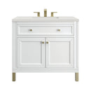 James Martin Chicago 36" Single Bathroom Vanity, Glossy White