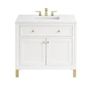 James Martin Chicago 36" Single Bathroom Vanity, Glossy White