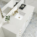 James Martin Chicago 60" Single Bathroom Vanity, Glossy White