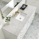 James Martin Chicago 60" Single Bathroom Vanity, Glossy White