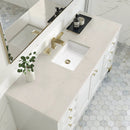 James Martin Chicago 60" Single Bathroom Vanity, Glossy White