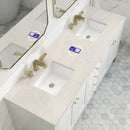 James Martin Chicago 72" Double Bathroom Vanity, Glossy White