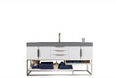 James Martin Columbia 72" Single Bathroom Vanity, Glossy White