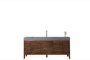 James Martin Linear 72" Single Bathroom Vanity, Mid-Century Walnut