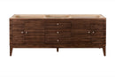 James Martin Linear 72" Single Bathroom Vanity, Mid-Century Walnut