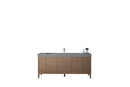 James Martin Linear 72" Single Bathroom Vanity, Whitewashed Walnut