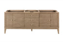 James Martin Linear 72" Single Bathroom Vanity, Whitewashed Walnut
