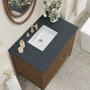 James Martin Myrrin 36" Single Bathroom Vanity, Mid-Century Walnut