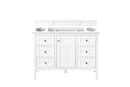 James Martin Palisades 48" Single Bathroom Vanity, Bright White