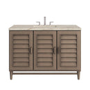 James Martin Portland 48" Single Bathroom Vanity, Whitewashed Walnut
