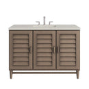 James Martin Portland 48" Single Bathroom Vanity, Whitewashed Walnut