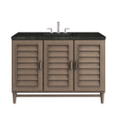 James Martin Portland 48" Single Bathroom Vanity, Whitewashed Walnut