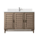 James Martin Portland 48" Single Bathroom Vanity, Whitewashed Walnut