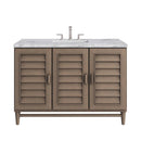 James Martin Portland 48" Single Bathroom Vanity, Whitewashed Walnut