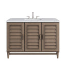 James Martin Portland 48" Single Bathroom Vanity, Whitewashed Walnut