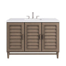 James Martin Portland 48" Single Bathroom Vanity, Whitewashed Walnut