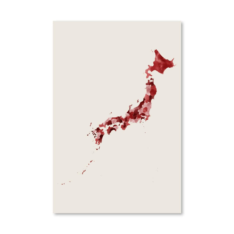 Japan Watercolor Canvas