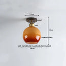 GobekUsa LED Ceiling Lamp Japanese Style Glass Modern Living Room Lighting