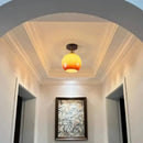 GobekUsa LED Ceiling Lamp Japanese Style Glass Modern Living Room Lighting