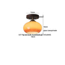 GobekUsa LED Ceiling Lamp Japanese Style Glass Modern Living Room Lighting
