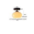GobekUsa LED Ceiling Lamp Japanese Style Glass Modern Living Room Lighting