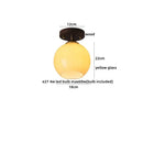 GobekUsa LED Ceiling Lamp Japanese Style Glass Modern Living Room Lighting