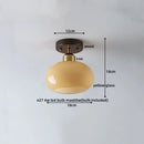 GobekUsa LED Ceiling Lamp Japanese Style Glass Modern Living Room Lighting