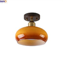 GobekUsa LED Ceiling Lamp Japanese Style Glass Modern Living Room Lighting