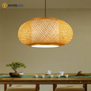 Japanese Bamboo Woven Pendant Lantern