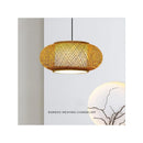Japanese Bamboo Woven Pendant Lantern