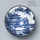 Japanese blue and white kung fu tea cup dining room porcelain bowl by Decorbites