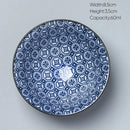 Japanese blue and white kung fu tea cup dining room porcelain bowl by Decorbites