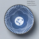 Japanese blue and white kung fu tea cup dining room porcelain bowl by Decorbites